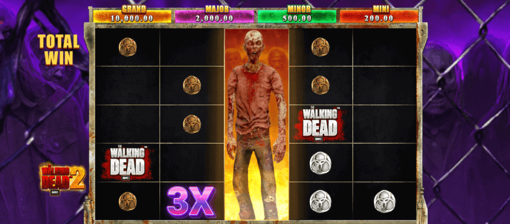 Coin bonus game in The Walking Dead 2 online slot