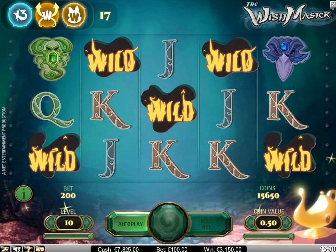 Play The Wish Master slot at Dunder Casino