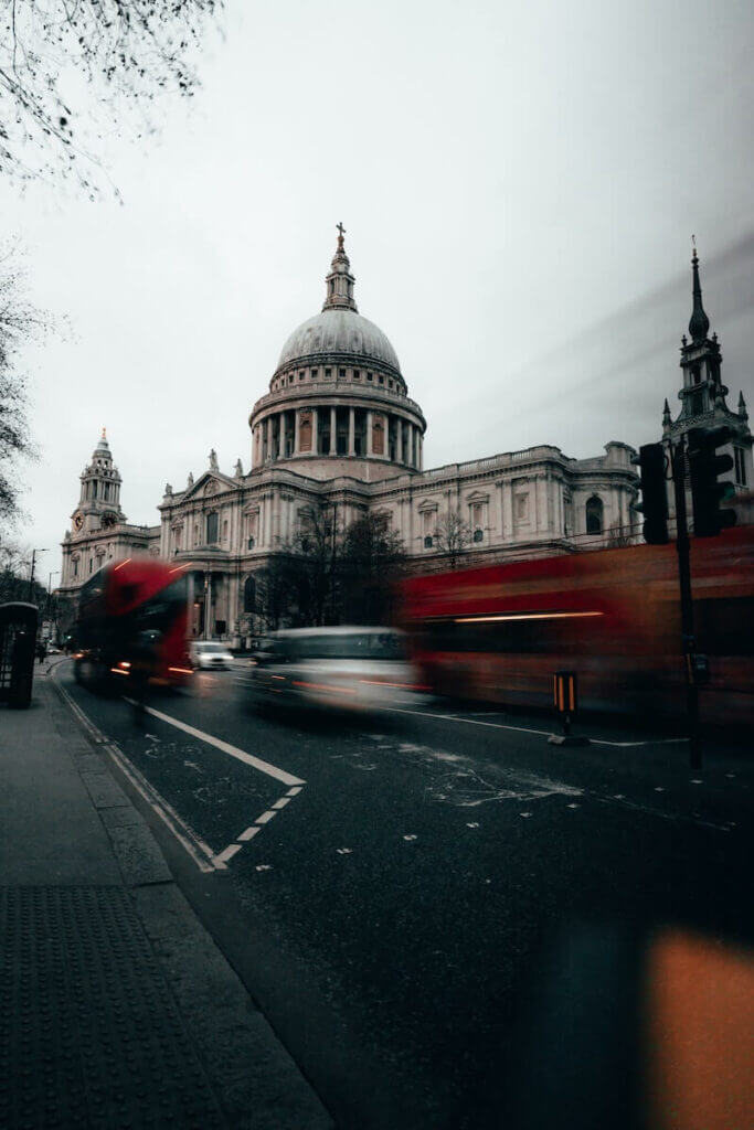 Busy London streets