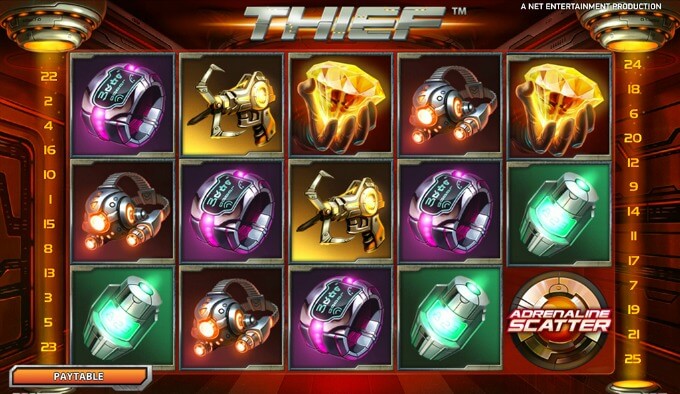 Play Thief slot at Betsafe casino