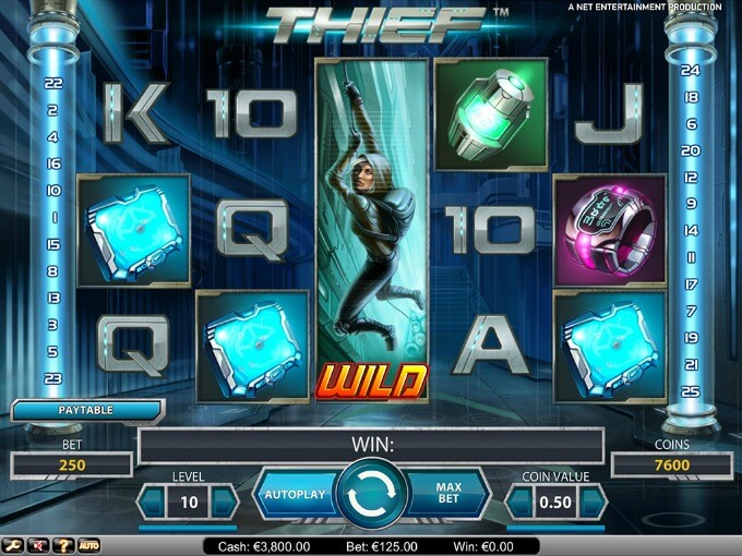 Play Thief slot at Dunder Casino Play Thief slot