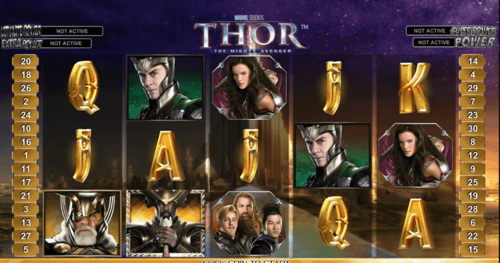 Marvel's Thor the Might Avenger by Playtech, online slots, UK