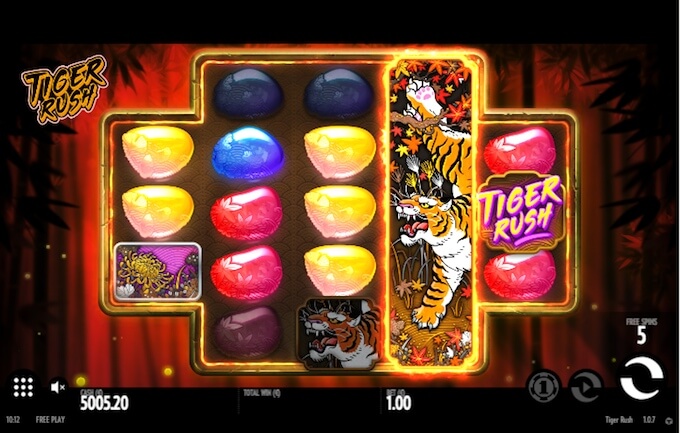 Tiger Rush slot free spins