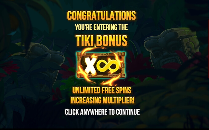 Tiki Tumble slot free spins feature Trigger free spins in Tiki Tumble slot
