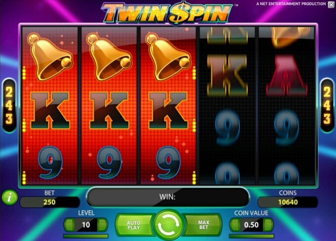 Play Twin Spin slot on Maria casino
