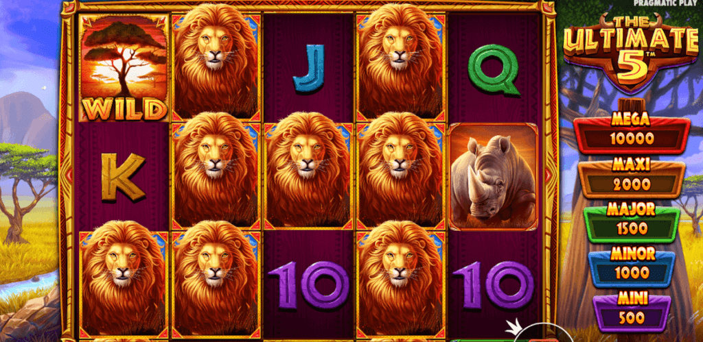 Wild symbols in the Ultimate 5 online slot