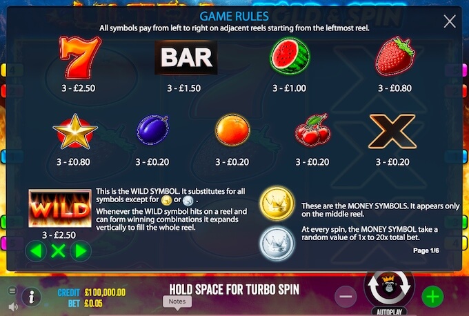 Ultra Hold & Spin Slot Review