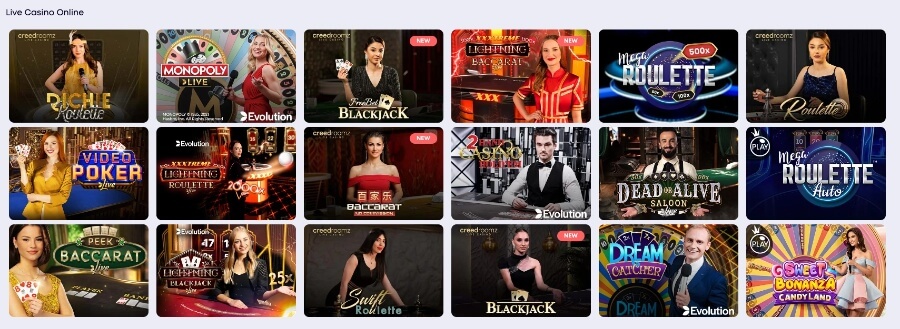 Vbet live casino