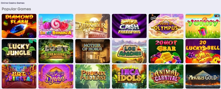 VBet popular slots