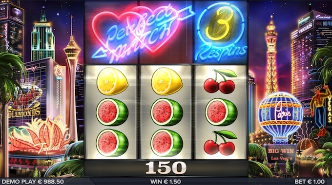 Vegas Diamonds slot respins