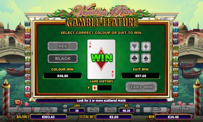 Play Venetian Rose slot at Dunder Casino Play Venetian Rose slot at Dunder Casino