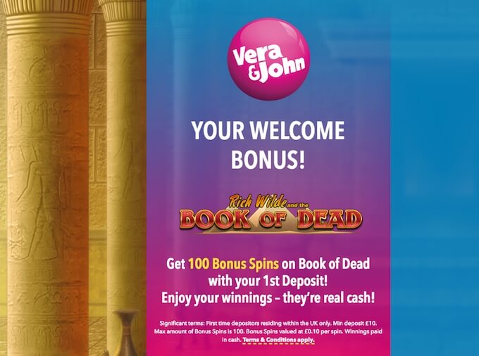 Vera&John casino bonus