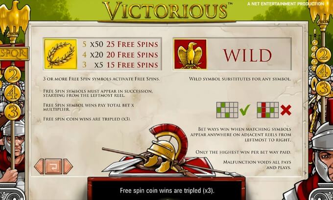 Play Victorious slot at LeoVegas casino