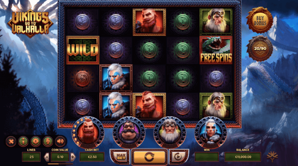 Vikings go to Valhalla online slot