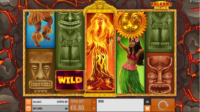 Volcano Riches slot Volcano Wild feature