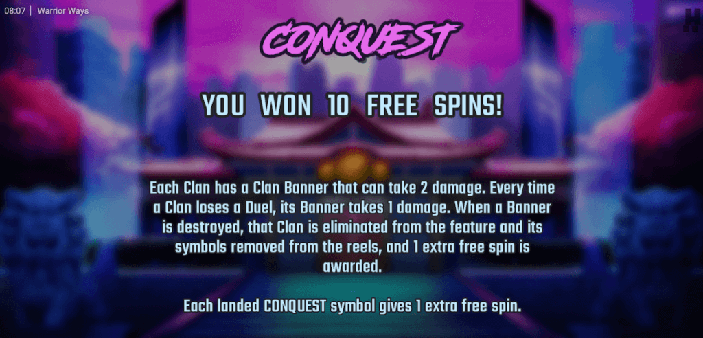 10 free spins