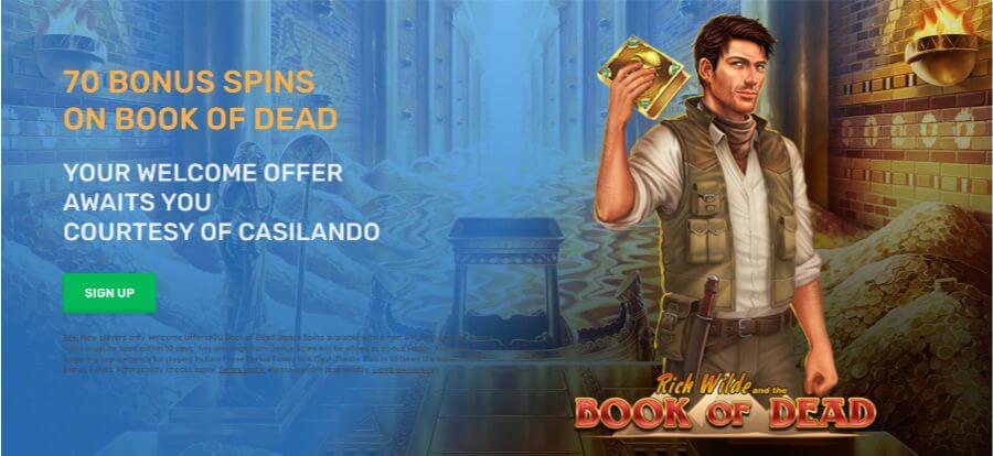 Casilando Welcome Offer UK 