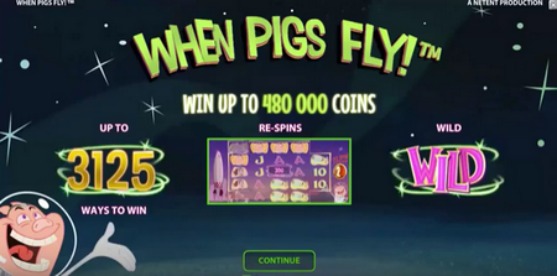 Play When Pigs Fly slot at Rizk casino