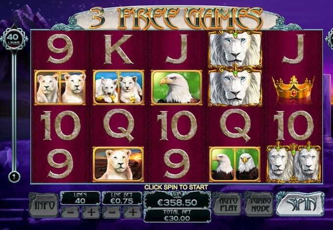 White King 2 slot free spins