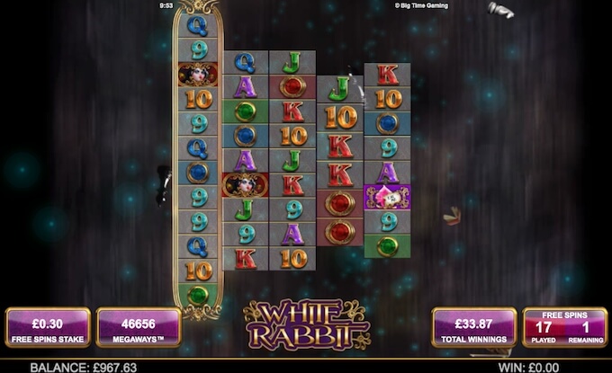 White Rabbit slot expanding reels