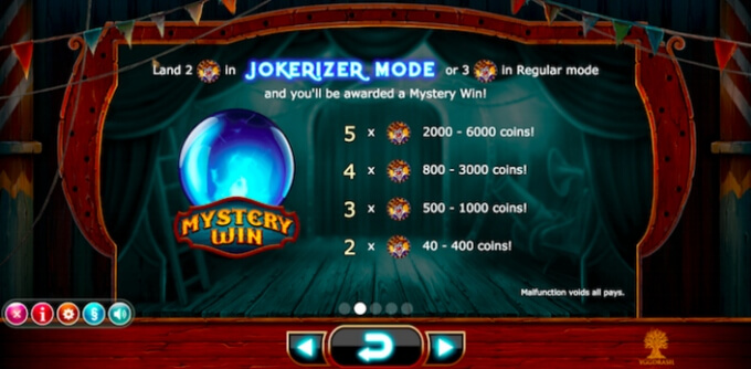 Play Wicked Circus slot on VideoSlots casino