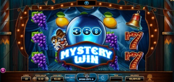 Play Wicked Circus slot on Mr Green Casino