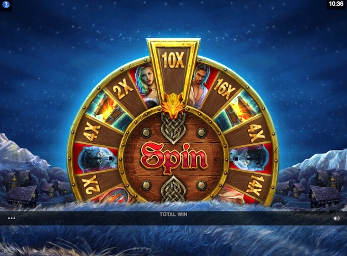 Wicked Tales Dark Red slot Bonus wheel