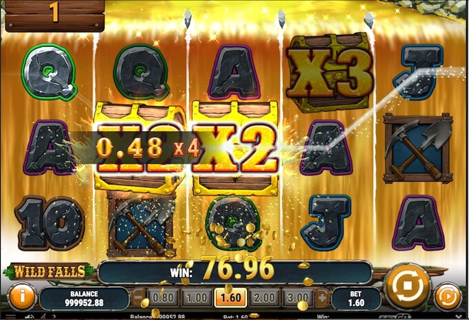 Wild Falls slot free spins