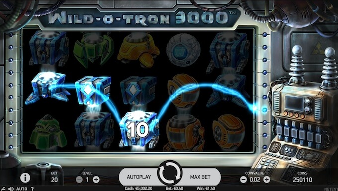 Wild O Tron slot bonus