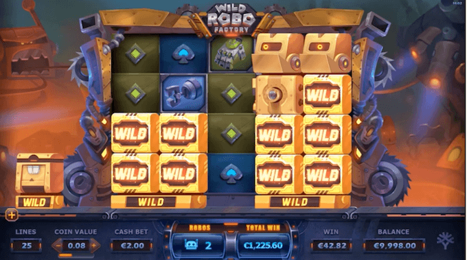 Wild Robo Factory slot Yggdrasil
