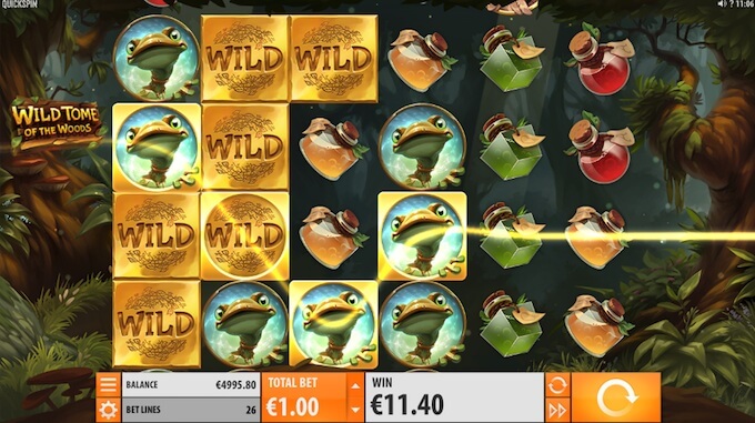 Wild Tome of the Woods Quickspin slot