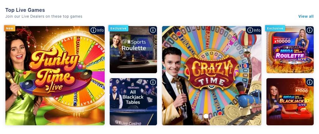 William Hill live games