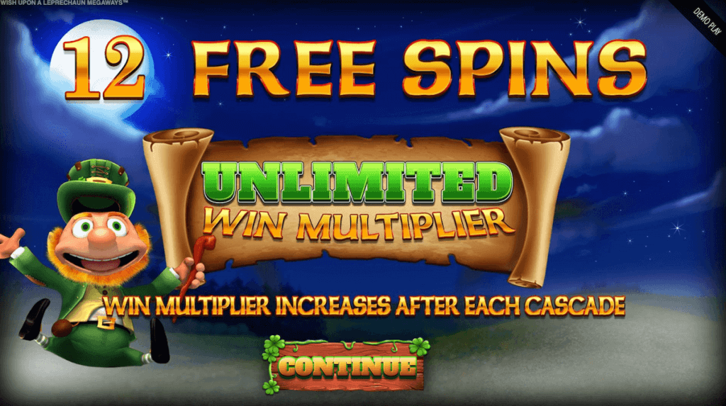 Enjoy unlimited multipliers with each cascade in the free spins bonus round