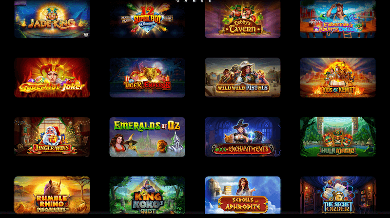 Wizard Games - Slot selection
