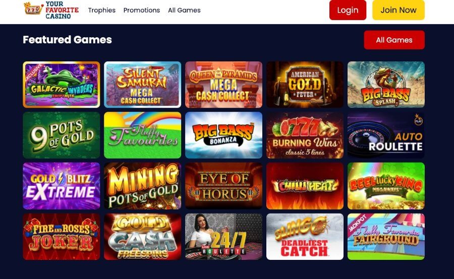 Your favorite casino games